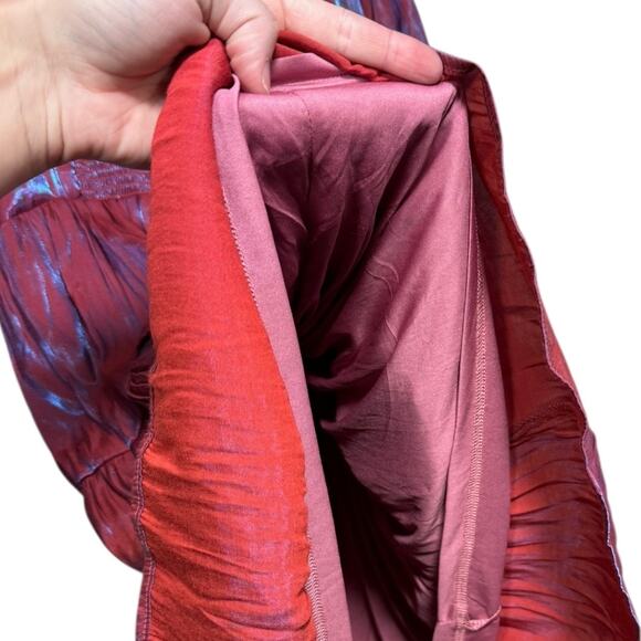 Entro Purple and Red Irredescent Mini Dress - Size Small - Picture 5 of 6